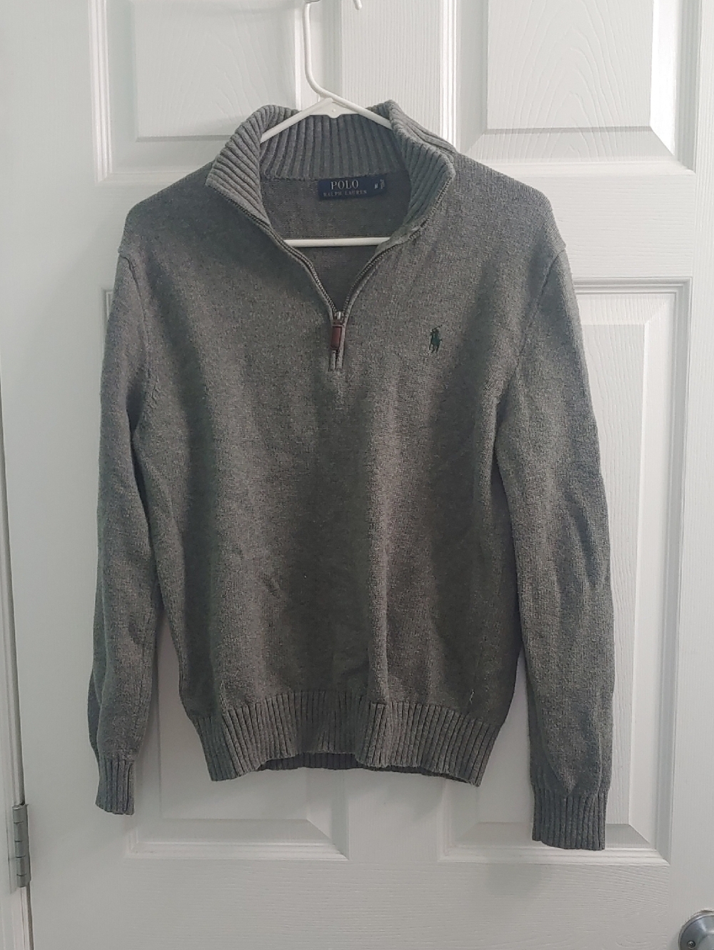 Polo Ralph Lauren Gray Quarter Zip Sweater Men's Size M